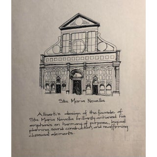 1990s Santa Maria Novella Architectural Drawing For Sale