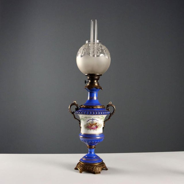 Antique Bronze Oil Lamp from Kosmos Brenner, Europe, 19th Century For Sale - Image 5 of 9