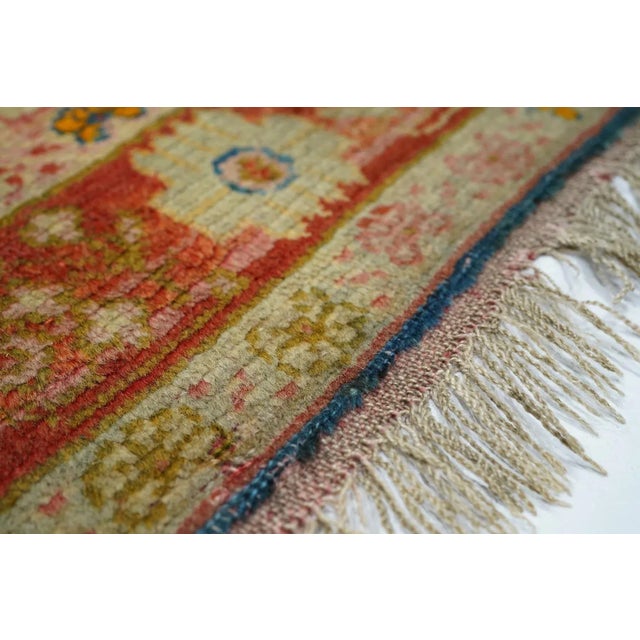 19th Century Antique Oushak Rug 3'3'' x 5'0'' For Sale - Image 5 of 8