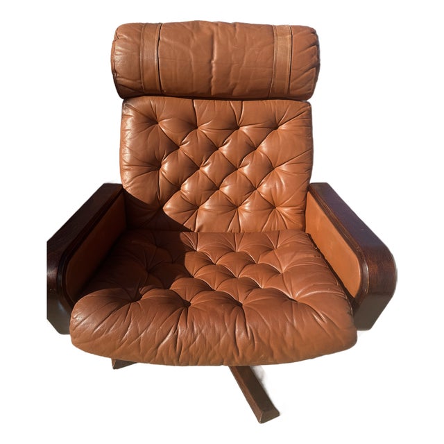 Mid 20th Century by Gote Mobler Vante Mobler Leather Reclining Chair For Sale