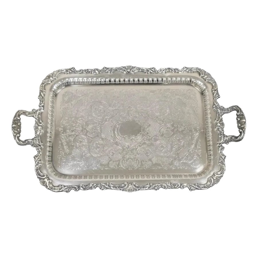 Vintage Community Ascot 0316-5 Pierced Gallery Silver Plate