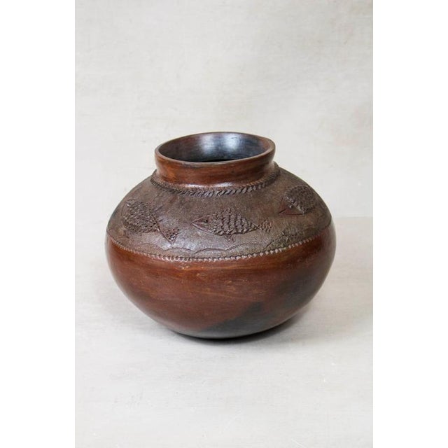 Vintage South African Zulu Pot For Sale - Image 3 of 5