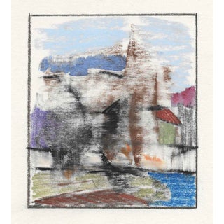 Charles Dudley Abstract Landscape Pastel Drawing For Sale