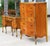 Magnificent Vintage French Provincial Louis XV Rococo Satinwood & Burl Wood Vanity and Tall Boy Chest Set For Sale - Image 4 of 18