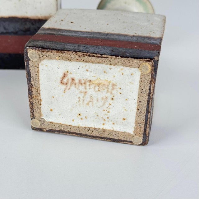 Vintage Ceramic Monofiore Vases by Bruno Gambone, 1960s, Set of 3 For Sale - Image 13 of 16