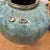 Blue Oceanic Colored Blue-Green Glazed Vase with Rustic Form For Sale - Image 8 of 12