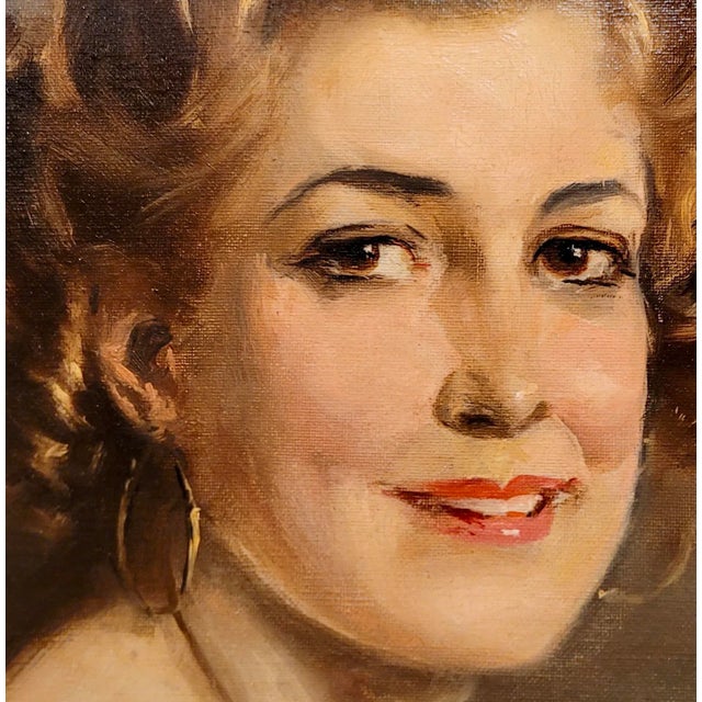 Howard Chandler Christy-1930 Portrait of an American Model -Oil Painting For Sale In Los Angeles - Image 6 of 11