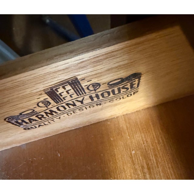 Burnt Umber 1960s Nightstand Two Drawer Walnut Harmony House For Sale - Image 8 of 8