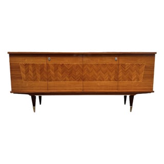 French Art Deco 1940's Light Macassar Sideboard For Sale