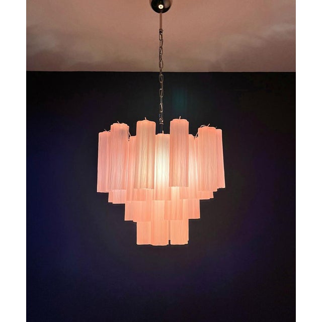 Murano Glass Tube Chandelier, 1990 For Sale - Image 16 of 18