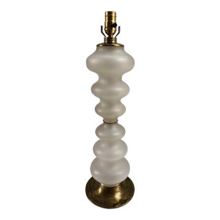 1950s Mid-Century Modern Murano-Style Gourd Table Lamp For Sale