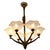 Ceiling Lamp with Bronze Mount and Opalescent Glass, 1930s For Sale - Image 4 of 11