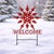 Create a warm holiday greeting right at your doorstep with this LED Snowflake Welcome Planter Stake. Featuring a bold red...