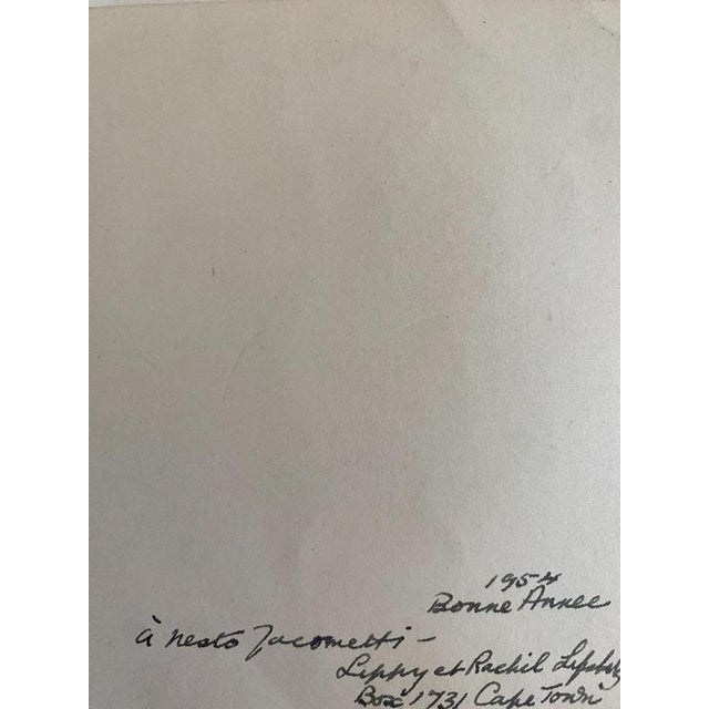 Figure is an original watercolor drawing realized by lippy lipshitz in 1960s. The little picture is in very good...