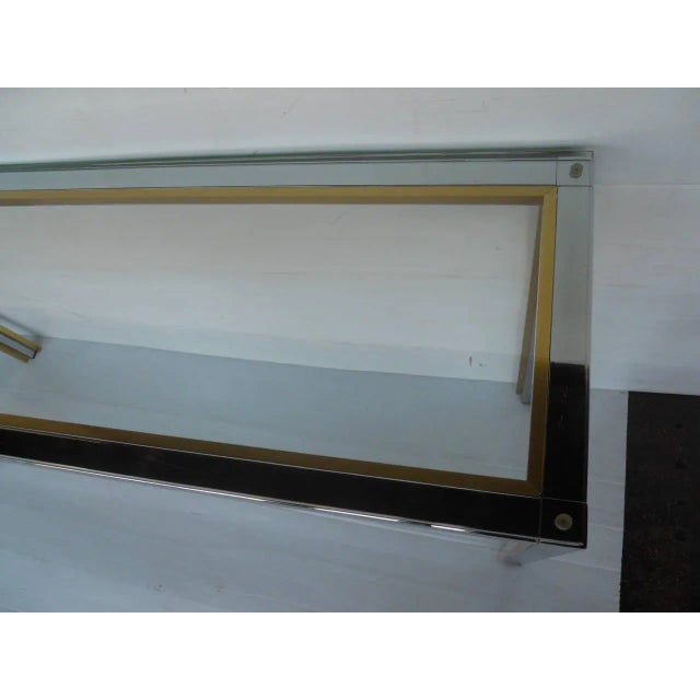 1970s Sleek Italian Console For Sale - Image 5 of 7