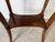 Vintage Italian Walnut Oval Side Table / Nightstand With Drawer For Sale - Image 4 of 12