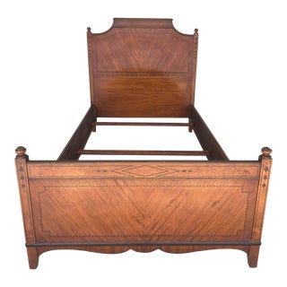 Sligh Furniture Adams Style Mahogany Twin Bed For Sale