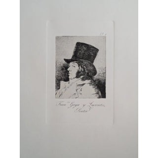 Francisco de Goya, Los Caprichos: Self Portrait - Pintor, Plate 1, Etching For Sale
