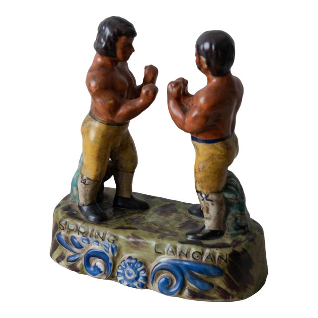 Spring & Langan Staffordshire Style Boxing Figure For Sale