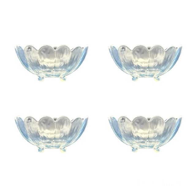 Gorgeous opalescent footed bowls.