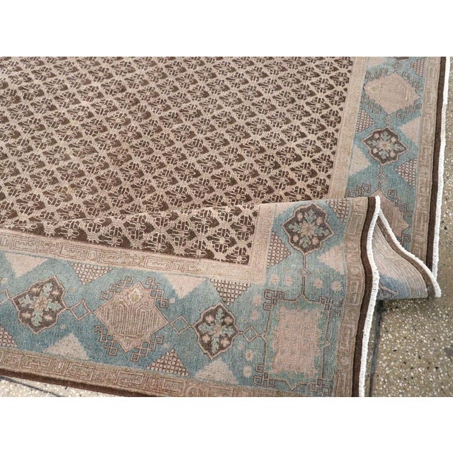 Textile Galerie Shabab Collection Early 20th Century Persian Serab Accent Rug For Sale - Image 7 of 8