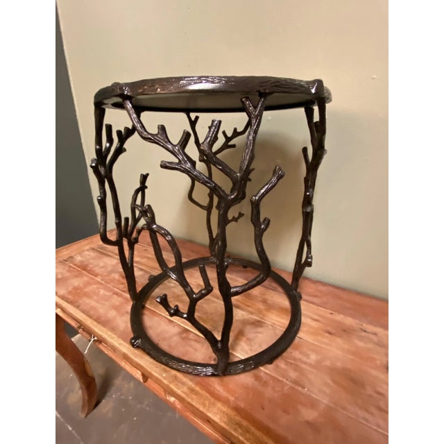 Faux Bois Occasional Table For Sale - Image 4 of 6