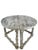 Distressed Gray and White Demi-Lune Wall Consoles, 1990s, Set of 2 For Sale - Image 6 of 9
