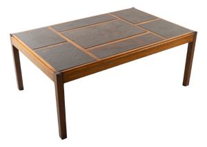 Vintage Danish Slate Coffee Table by Svend Langkilde, 1970s