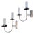 Vintage Art Deco Silver-Plated Sconces, 1970s, Set of 2 For Sale