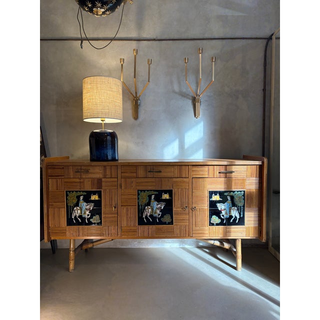 1950s Credenza by Adrien Audoux & Frida Minet, 1950s For Sale - Image 5 of 5