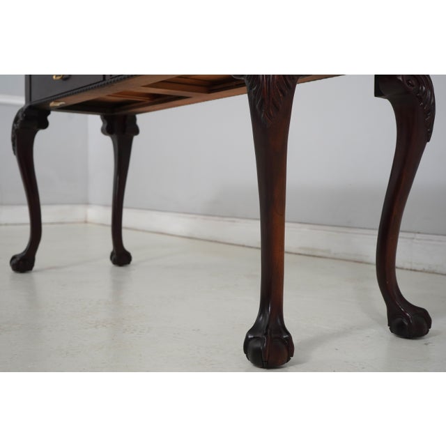 Thomasville Mahogany Ball & Claw Console Table For Sale - Image 10 of 18