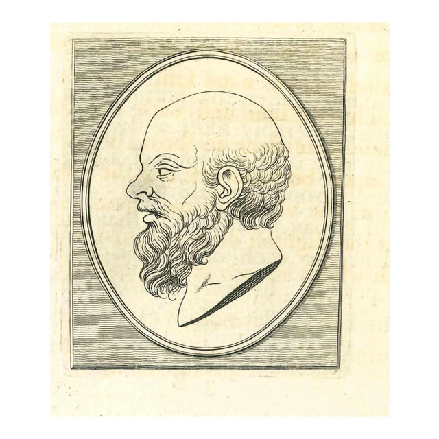 Thomas Holloway, Portrait of a Man, Etching, 1810 For Sale