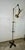 A nice elegant and architectural design. Made of brass and nicely contrasting black iron. Patina consistent with age. No...