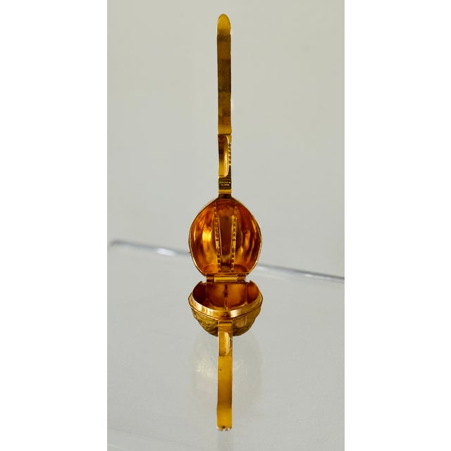 Brass 70’s West Germany Brass Finish Nuckcracker For Sale - Image 8 of 11