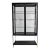 Black Iron & Glass Display Cabinet For Sale