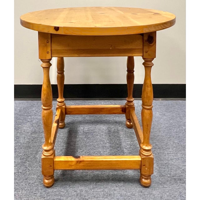 Lane Furniture Museum of American Folk Art Pine Side Table For Sale - Image 9 of 10