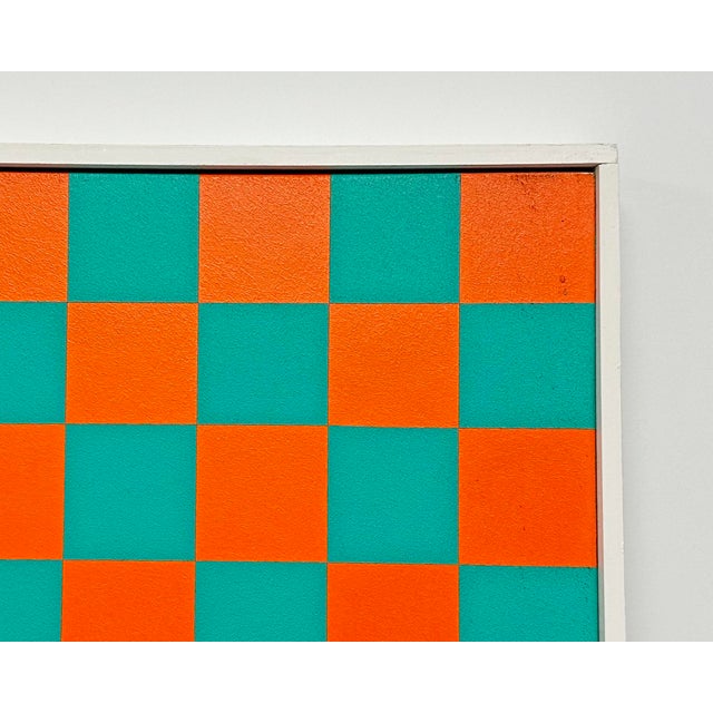 Paper Abstract Op Art Acrylic on Board Painting by Greg Russell For Sale - Image 7 of 8