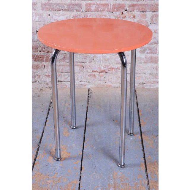 This round table is a shining example of Czechoslovak functionalism and the Bauhaus aesthetic from the 1930s. It was...