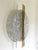 Glass Italian Wall Light in Transparent With Silver Leaf Murano Glass Disc and Brass Metal Frame by Simoeng For Sale - Image 7 of 11