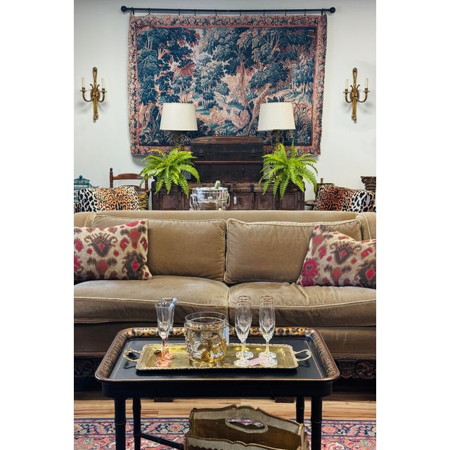 Vintage Chinoiserie Style Tray Top Coffee Table W/ Faux Bamboo Legs For Sale - Image 11 of 12