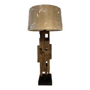John Richard Rustic Reclaimed Wood Lamp