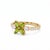 This exquisite floral-inspired ring features four marquise-cut gemstones (6x4mm) arranged in a delicate petal design,...