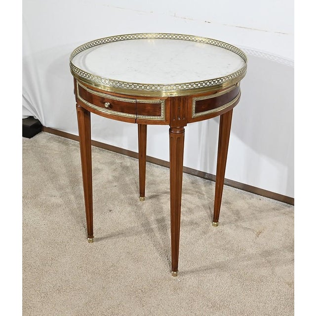 Louis XVI Style Mahogany Bottle Table For Sale - Image 3 of 18