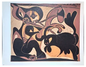 Pablo Picasso, After the Pike, Original Linocut, 1962