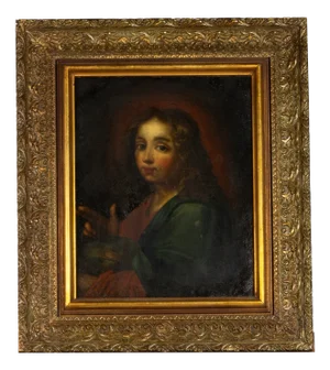 Baroque Artist, Christ Salvator Mundi, 17th Century, Oil on Copper Panel