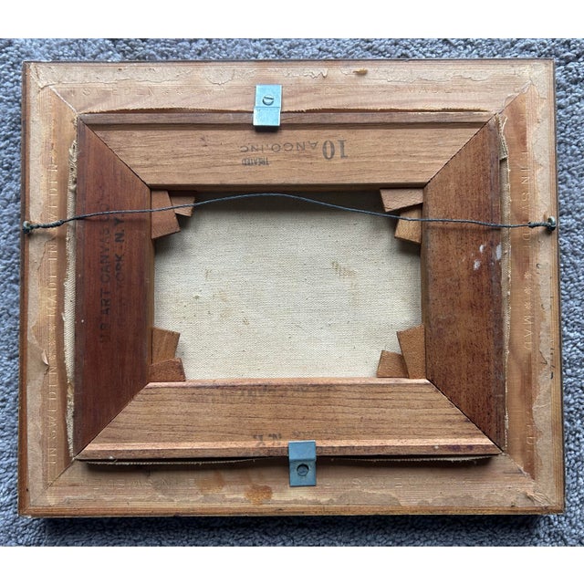 Vintage Original Primitive Still Life of Fruit in Vintage Frame For Sale - Image 4 of 4