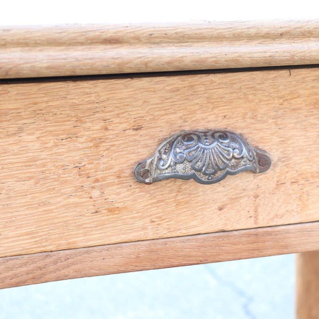 Wood Long Early 20th Century Rustic Dining Table in Oak Wood For Sale - Image 7 of 12
