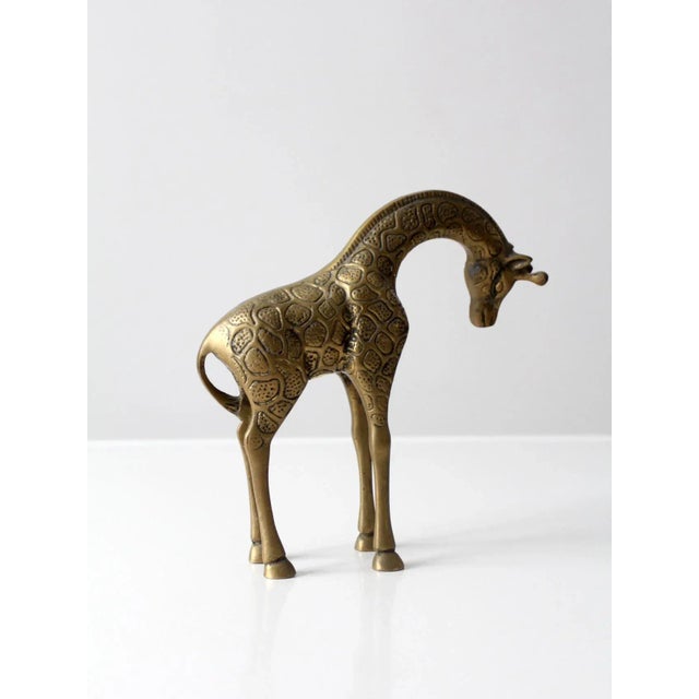 Mid-Century Brass Giraffe For Sale - Image 6 of 12