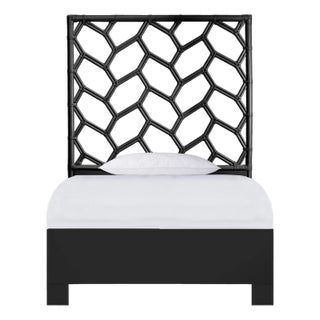 Silas Platform Bed Twin Extra Long - Black For Sale