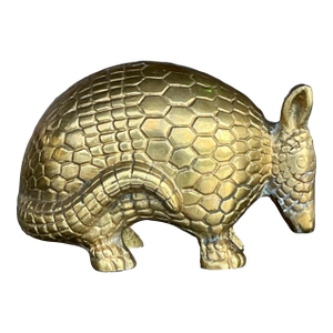 Vintage Boho Brass Armadillo